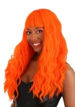 Fiery Orange Long Wavy Wig Alt 2