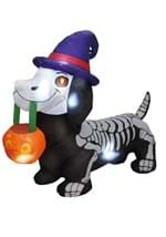 Inflatable 5 Ft Wiener Dog Skeleton Decoration Alt 1