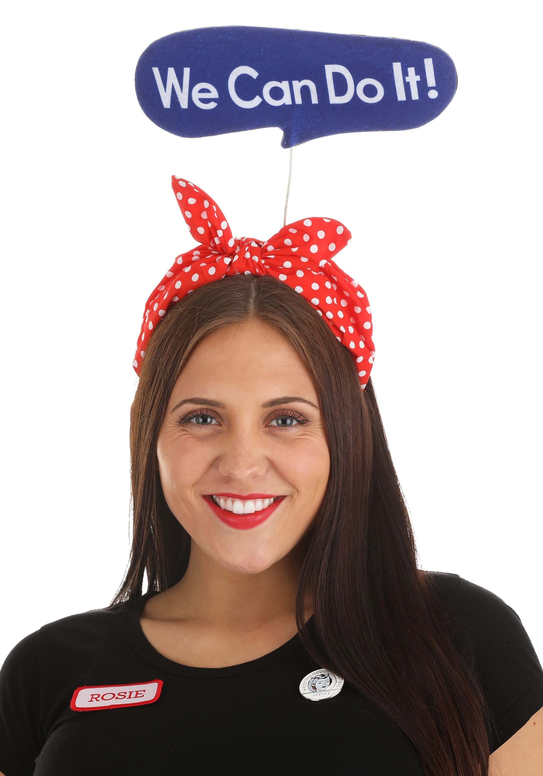 Photos - Fancy Dress Fancy FUN Costumes  Dress Costume Rosie the Riveter Kit Blue/Red/Wh 