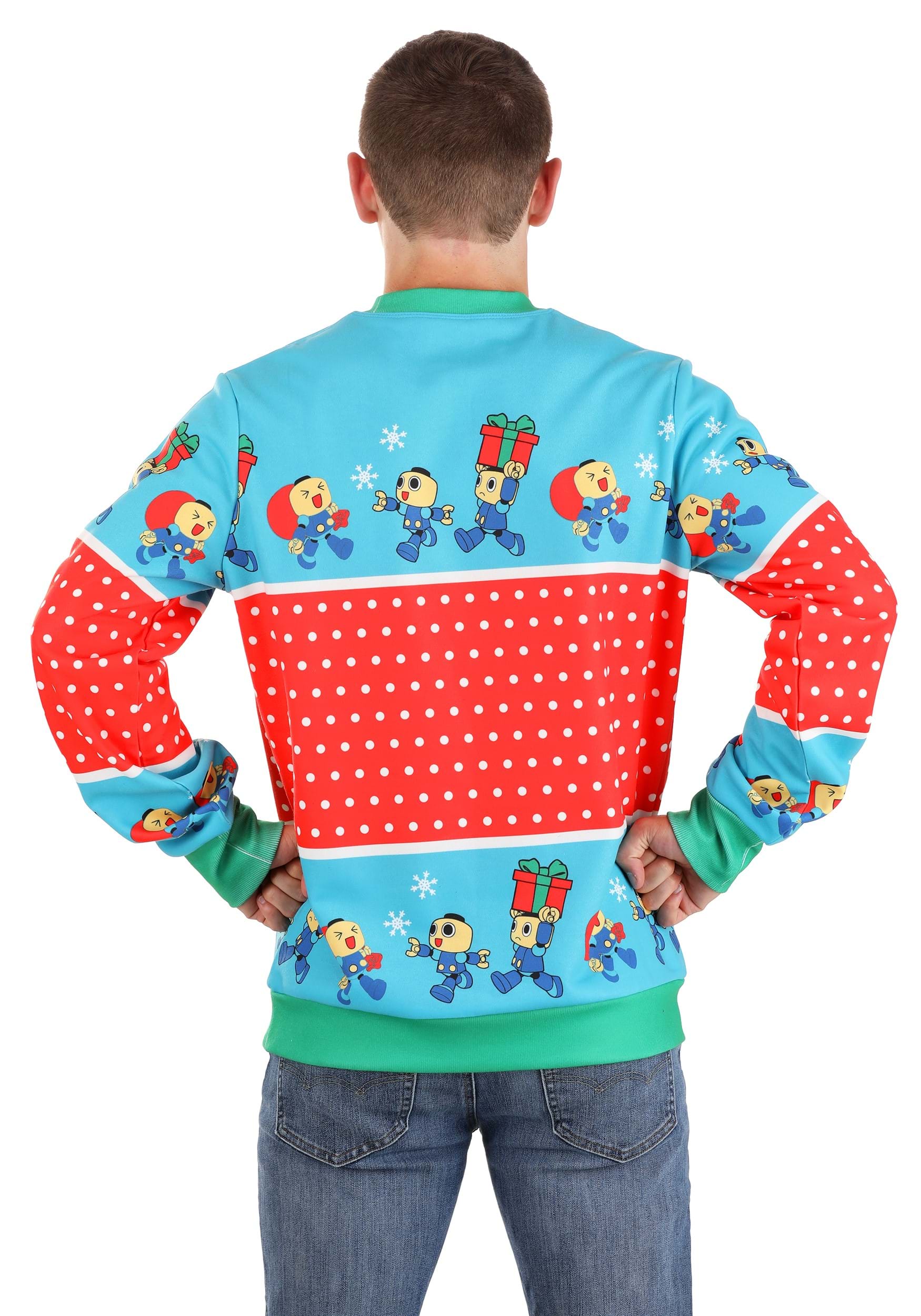 Adult Megaman Christmas Sweater