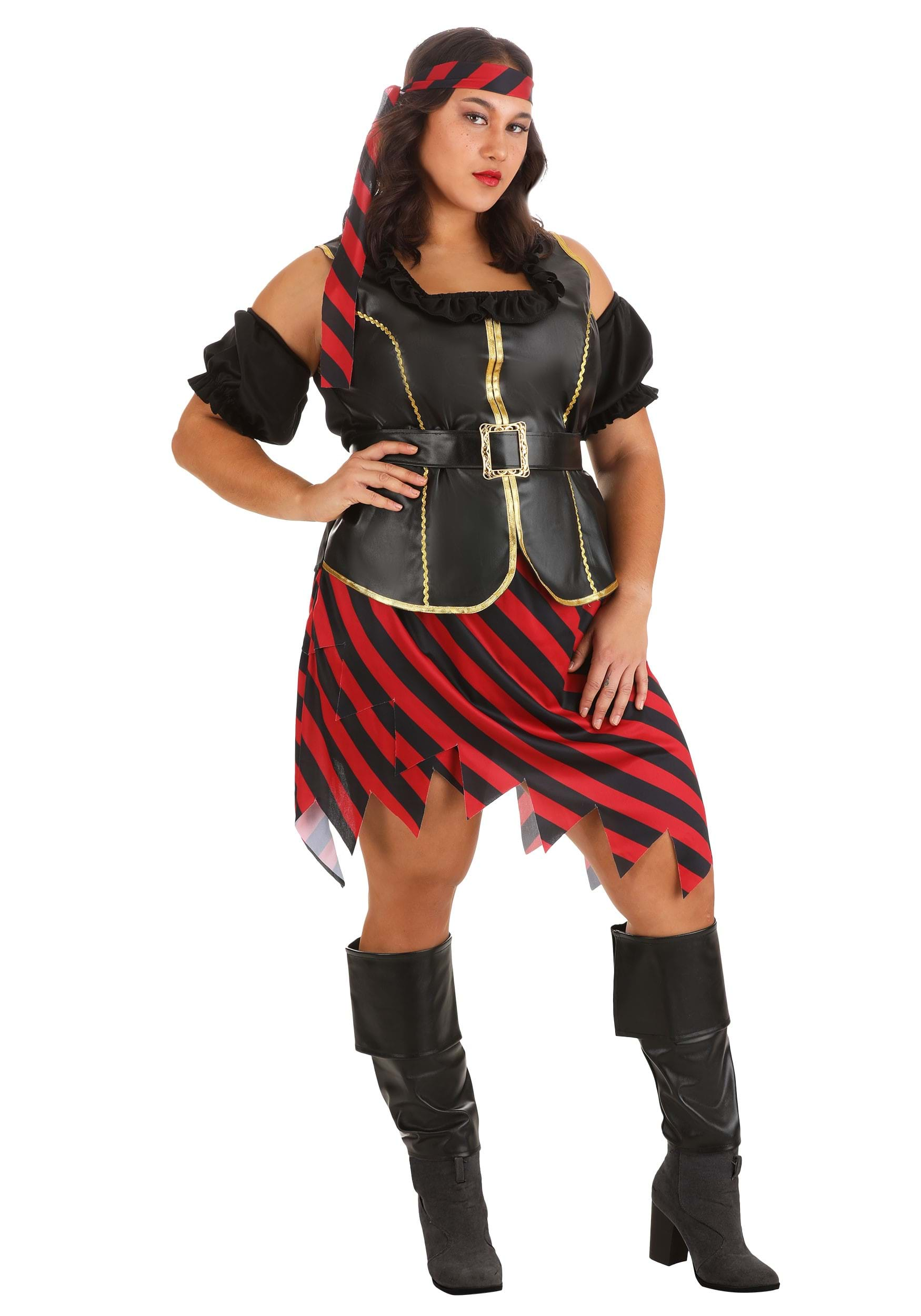 Women's Plus Size Budget Pirate Fancy Dress Costume , Pirate Fancy Dress Costumes