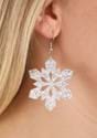 Glitter Snowflake Lucite Earring