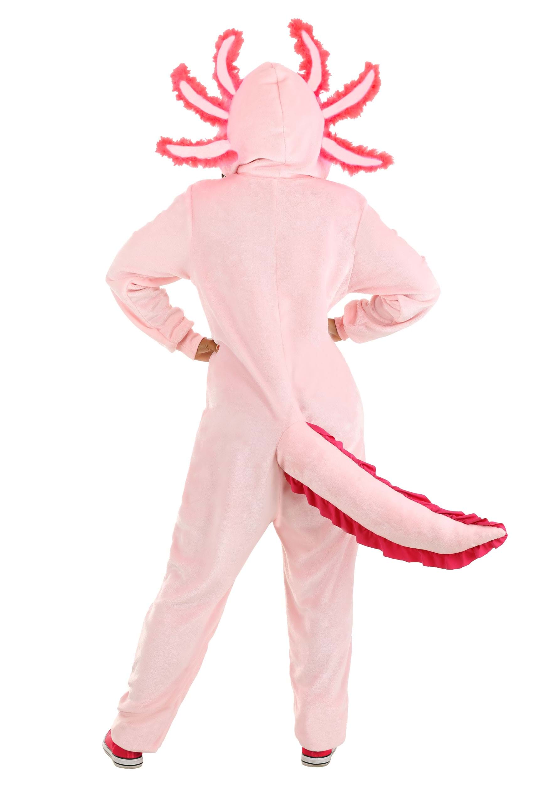 Axolotl Adult Fancy Dress Costume Onesie , Sea Creature Fancy Dress Costumes