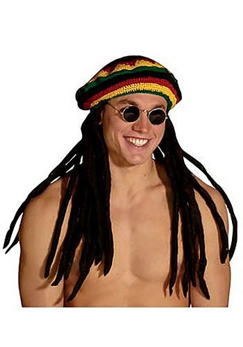 Rasta Hat with Dreadlocks