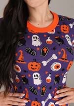Adult Spooky Smiles Halloween Sweater Dress Alt 2