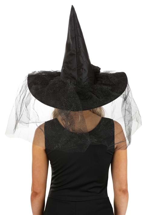 Witch Hat with Diamante Buckle Adult Black main image 1