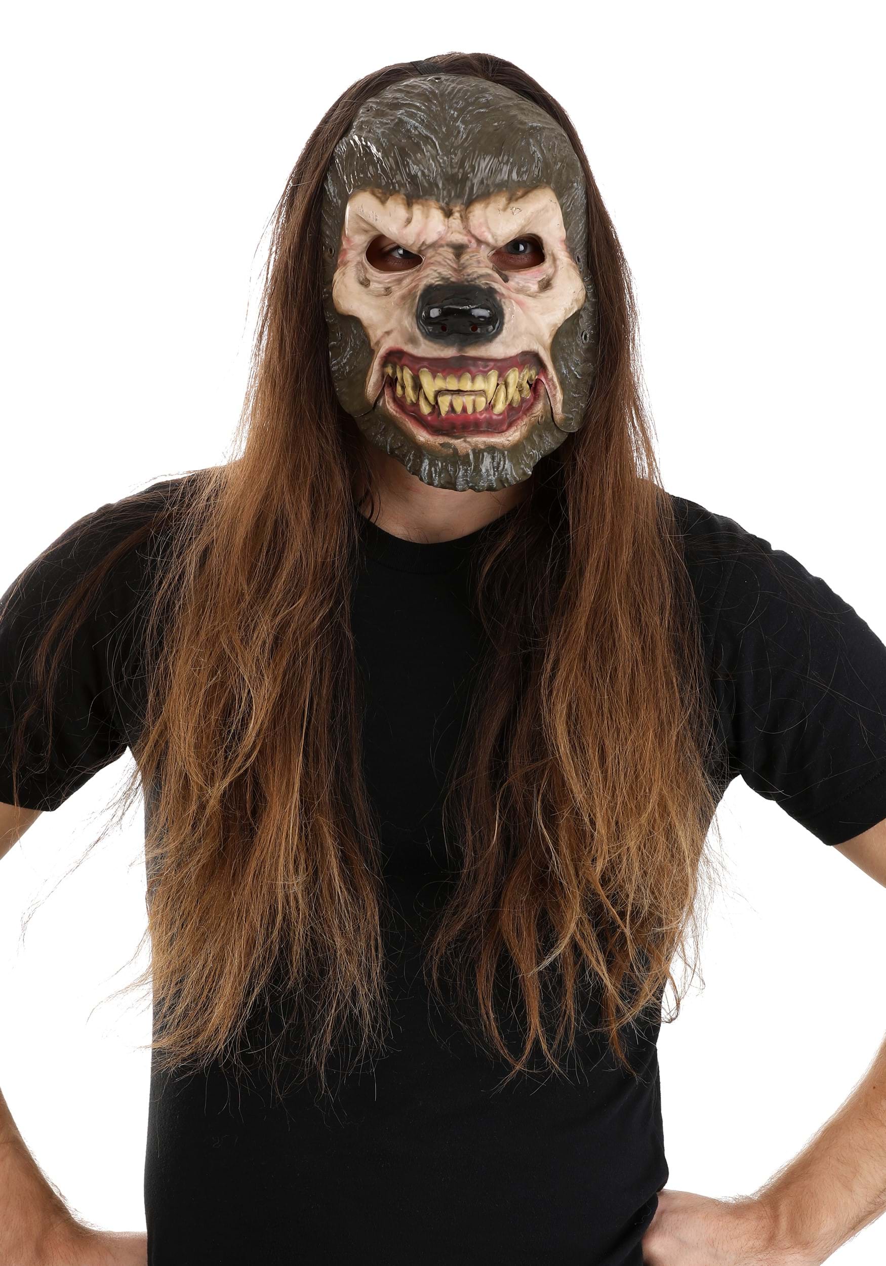 Jabbering Jaw Wolfman Adult Mask