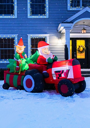 Trucker Santa Deliveries Christmas Inflatable Main 1