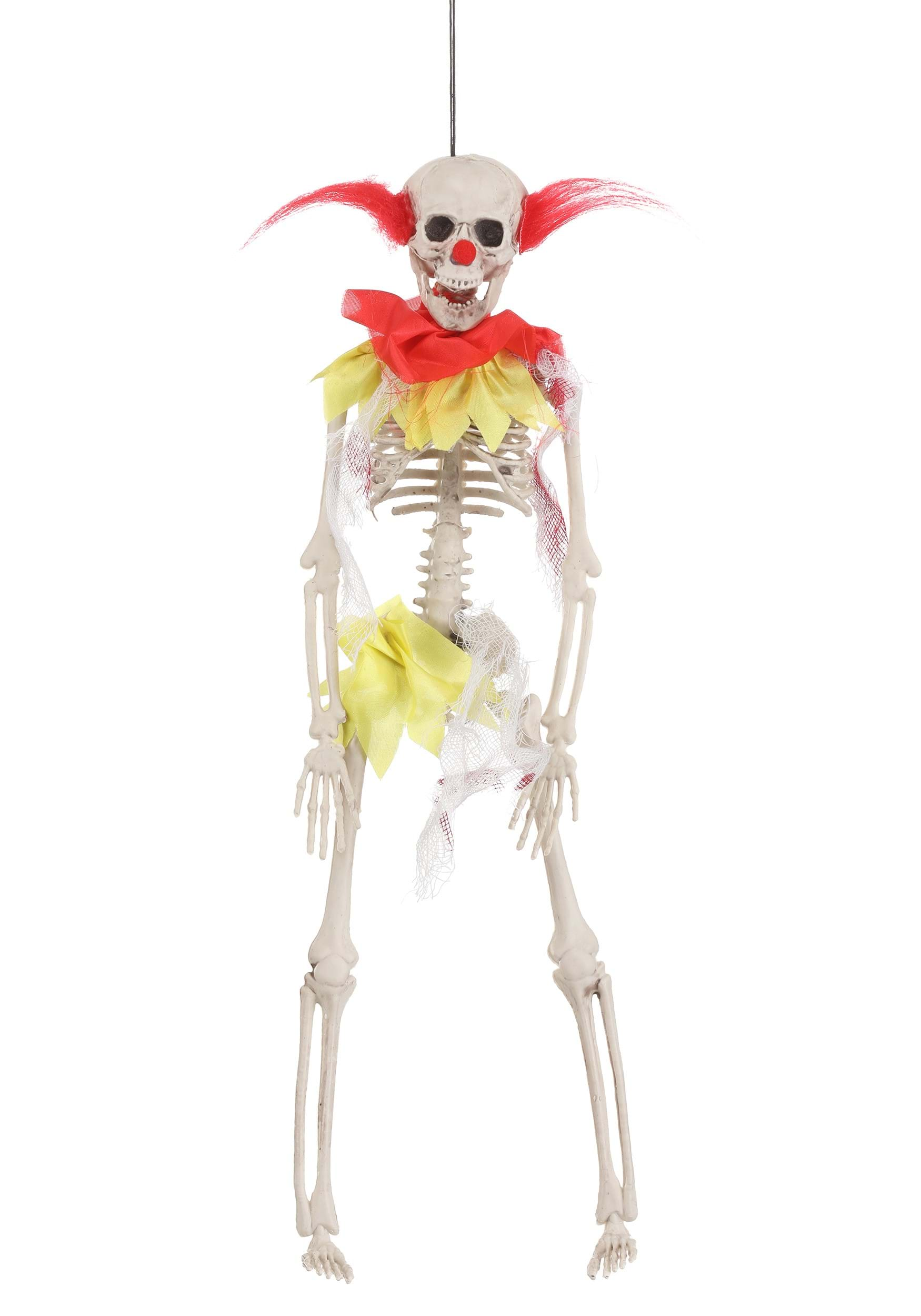 16-Inch Clown Skeleton Prop , Skeleton Decorations