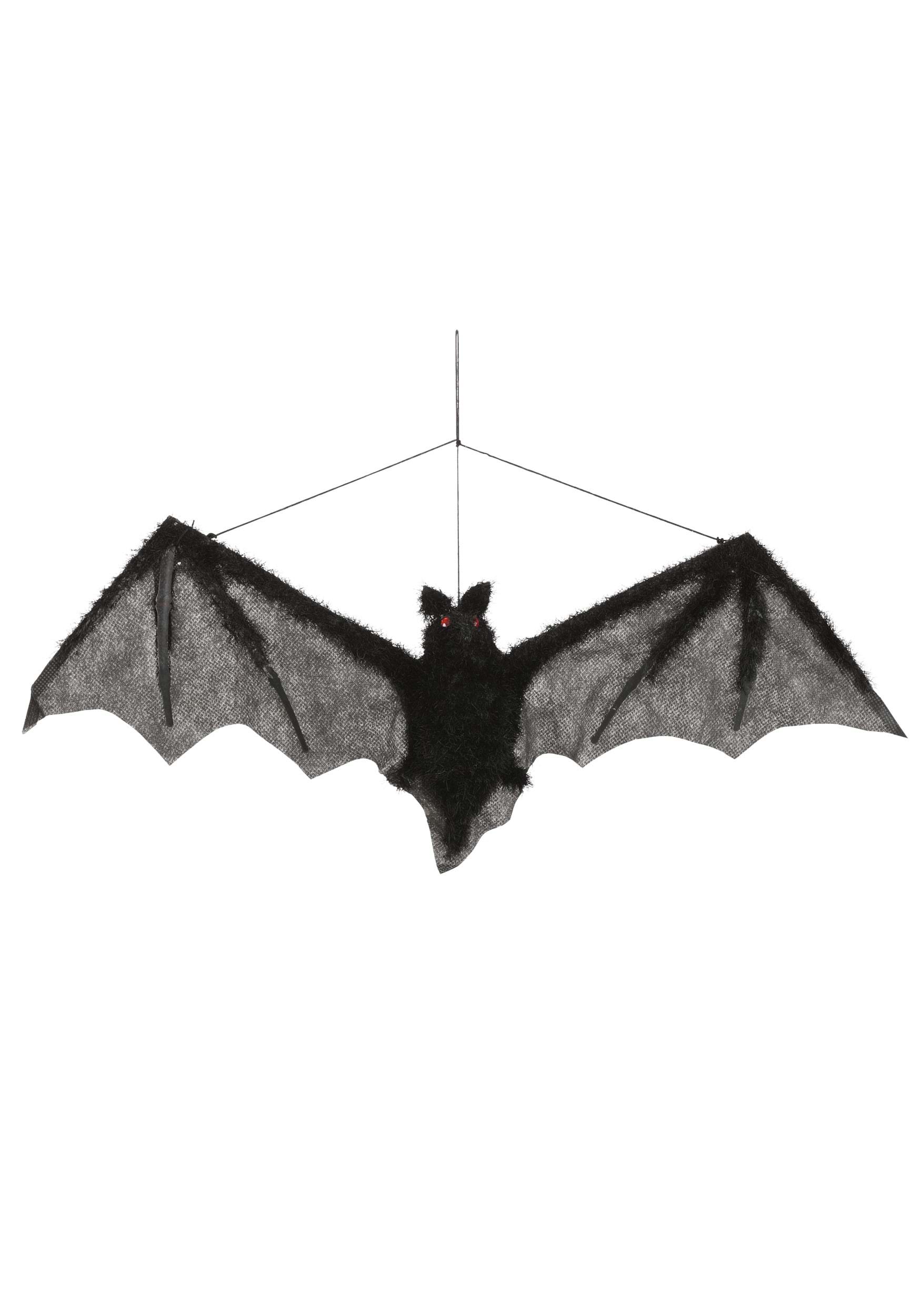 19-Inch Fuzzy Bat Hanging Decoration | Hanging Decorations