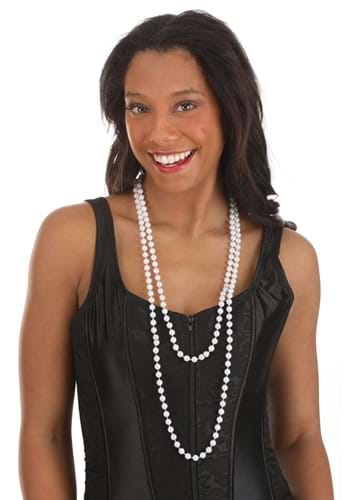 Classic Flapper Pearl Costume Necklace