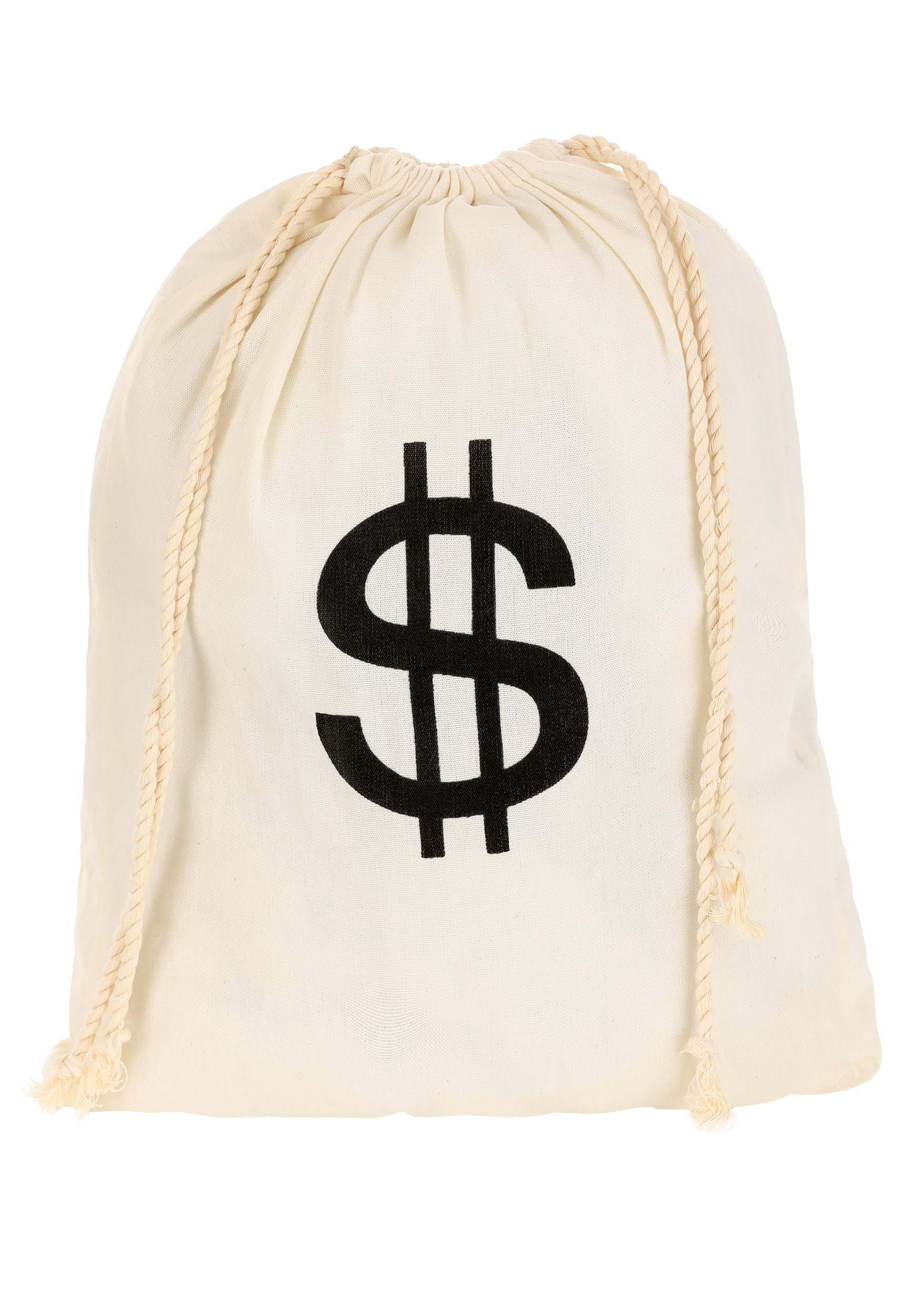 Bank Robber Money Bag Accessory Prop , Fancy Dress Costume Accessories