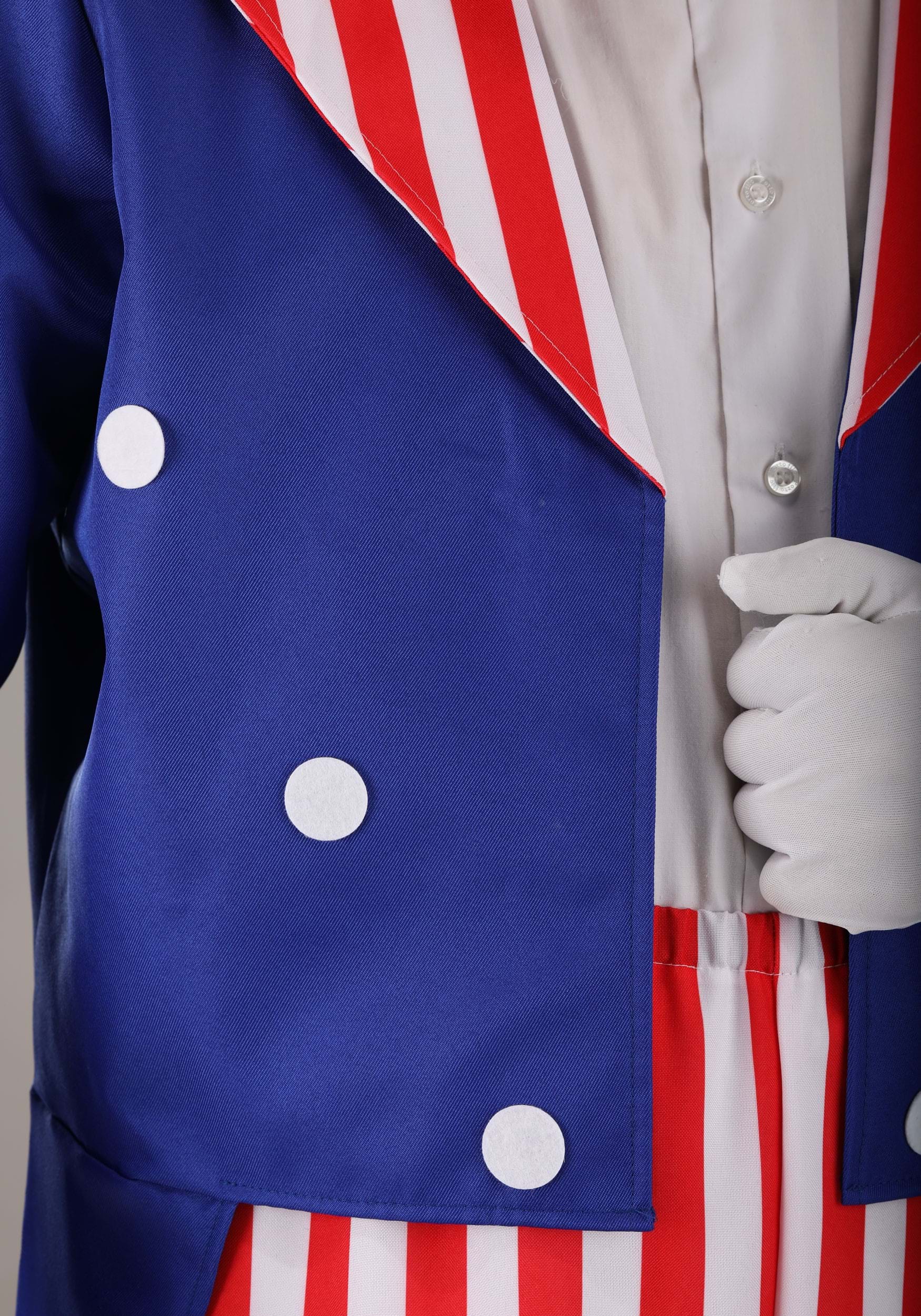 Deluxe Uncle Sam Fancy Dress Costume For Men