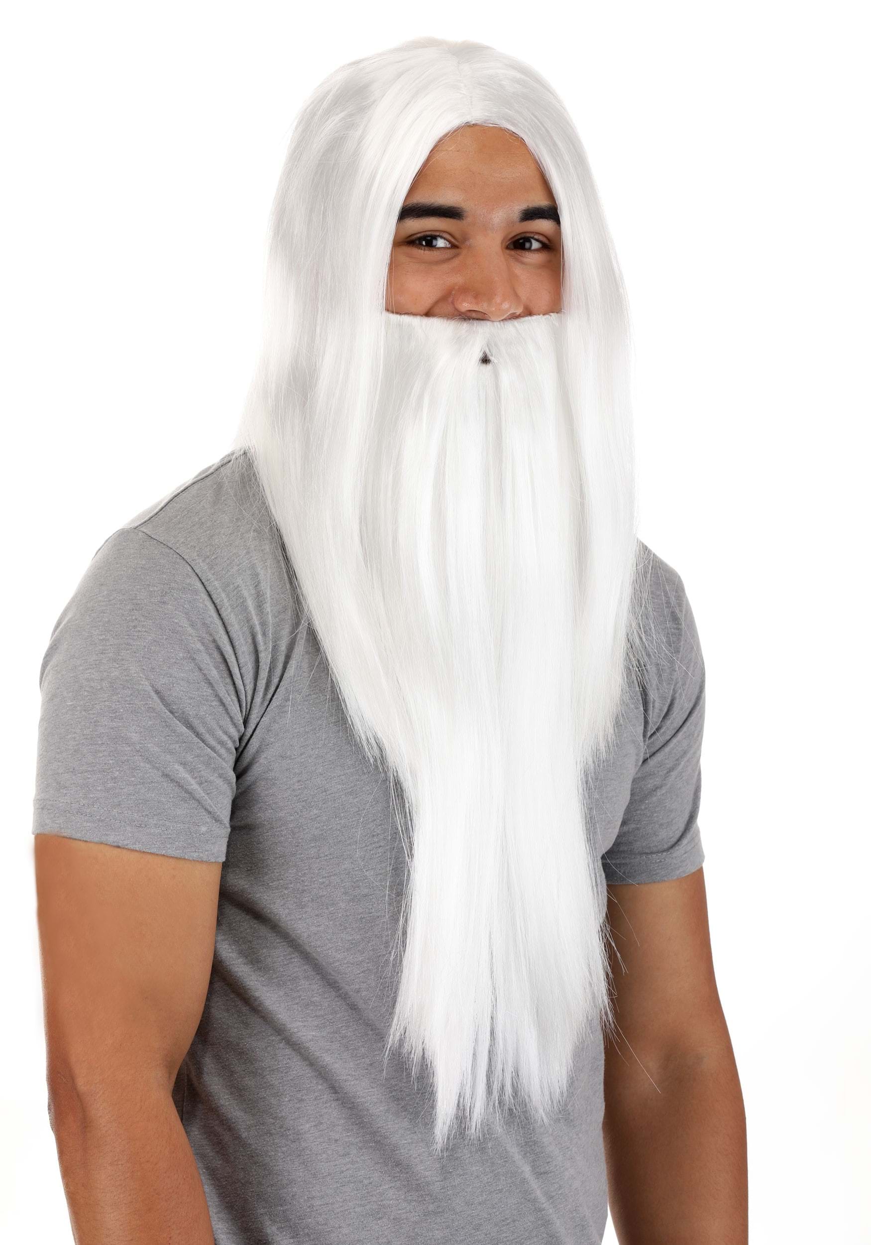 Fancy Dress Costume Kit Merlin Wig and Beard