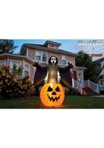 Light up 6 foot Ghost Face Pumpkin Décor Alt 1