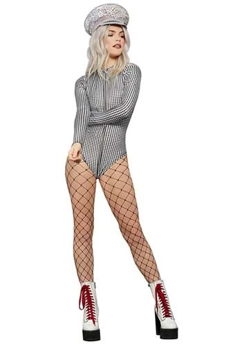 Womens Discoball Holographic Bodysuit