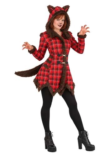 Womens Werewolf Coat Costume New main