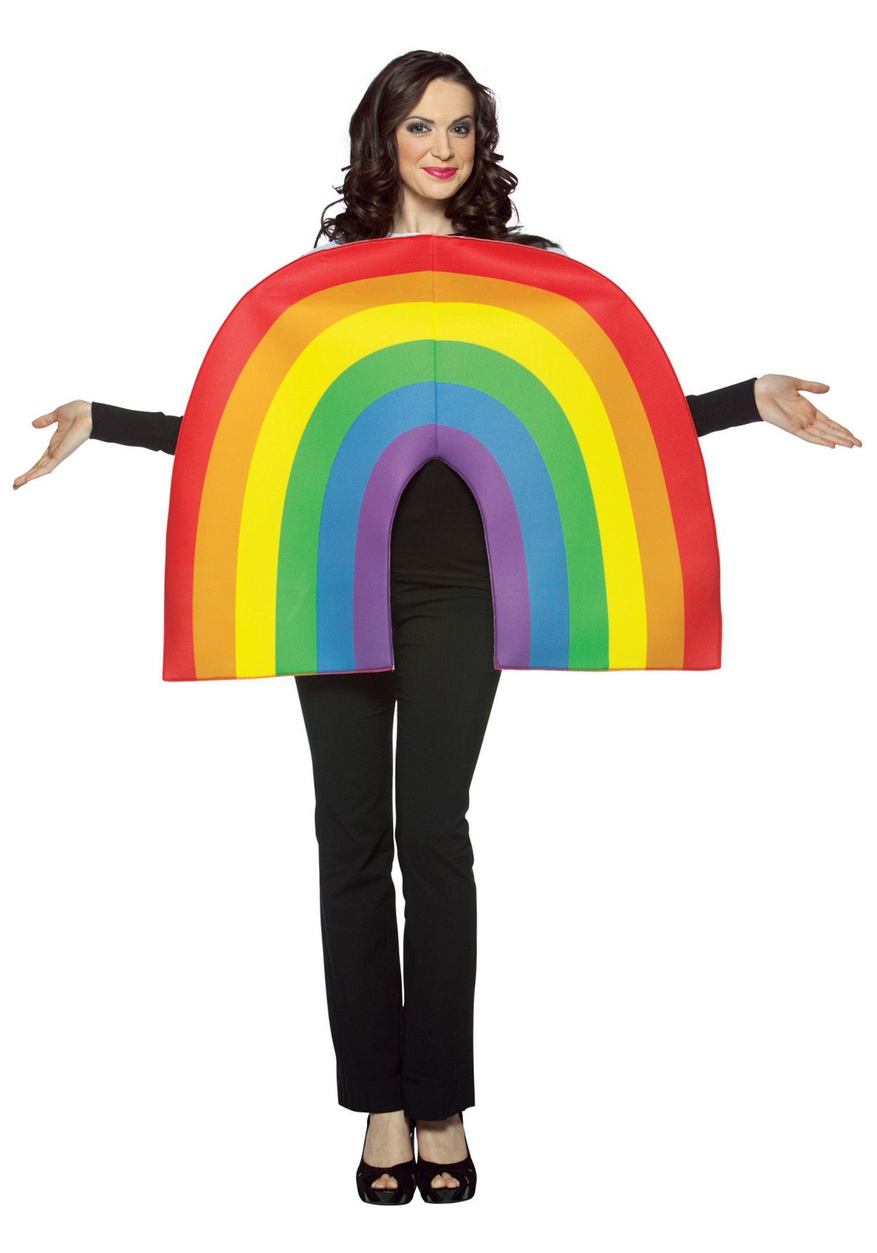 Adult Rainbow Fancy Dress Costume