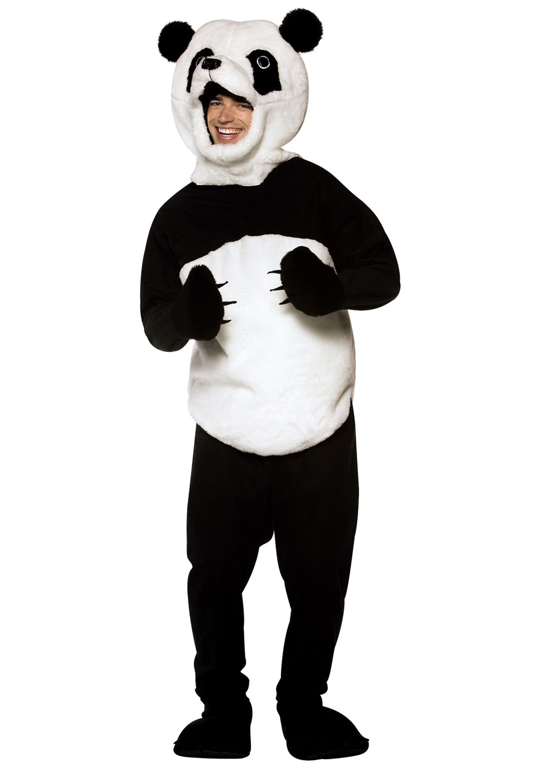 Adult Panda Fancy Dress Costume
