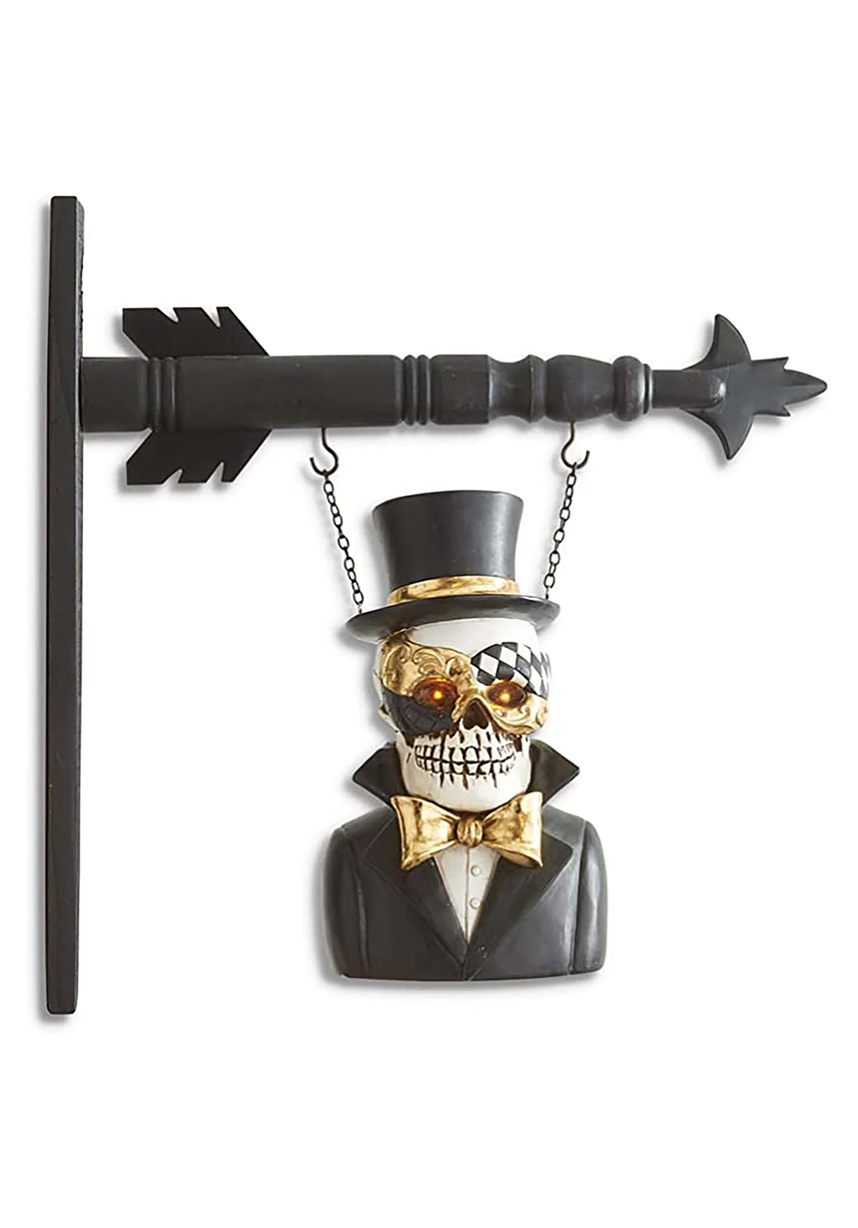 Masquerade Skeleton With LED Eyes 10.5 Arrow Figure