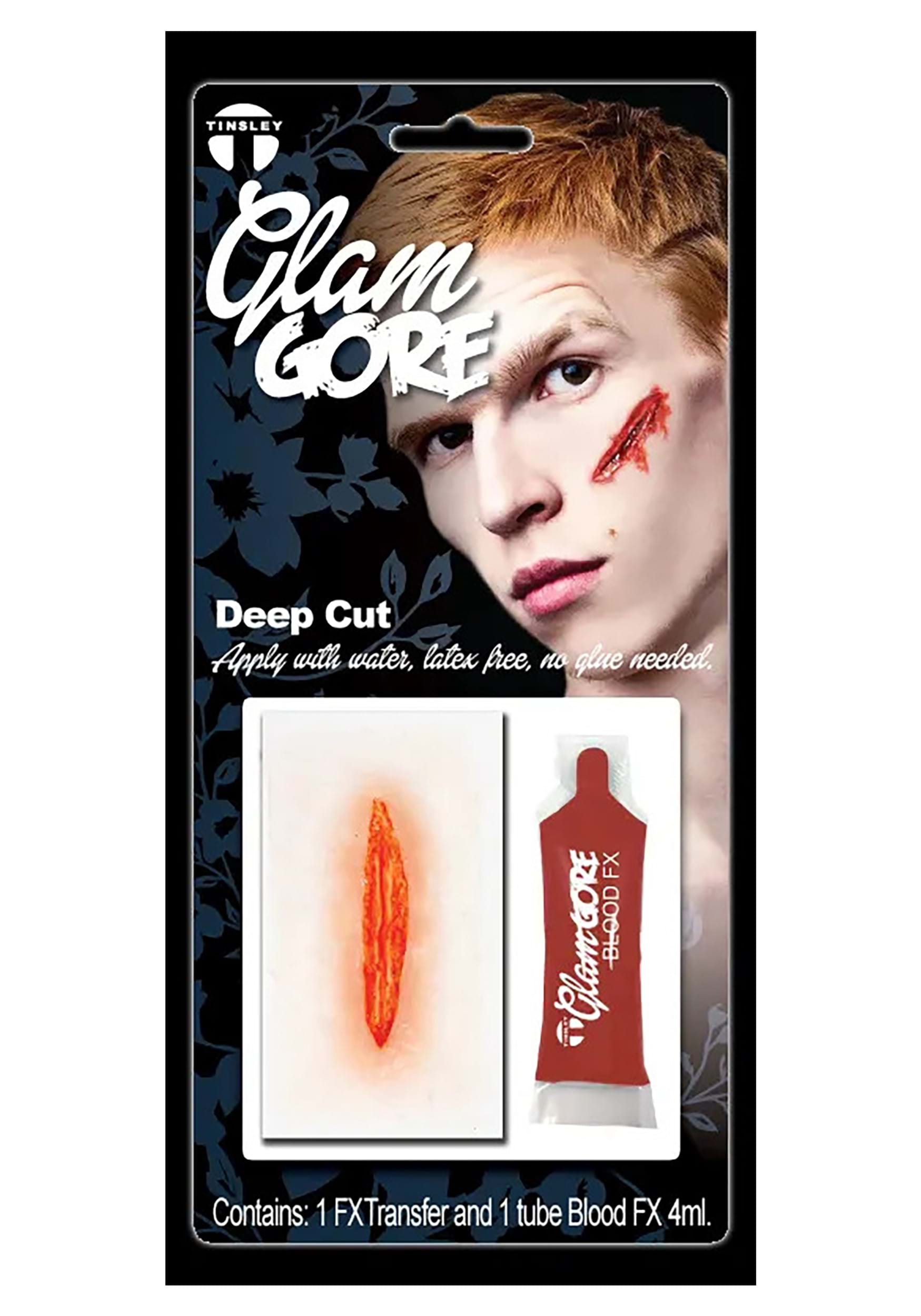 Glam Gore Transfer Blood Fancy Dress Costume Makeup Kit