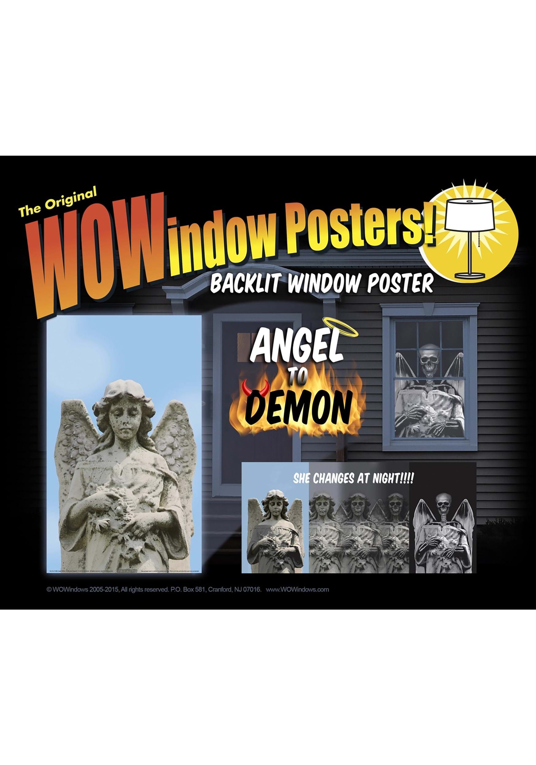 Light Changing Angel To Demon Window Poster