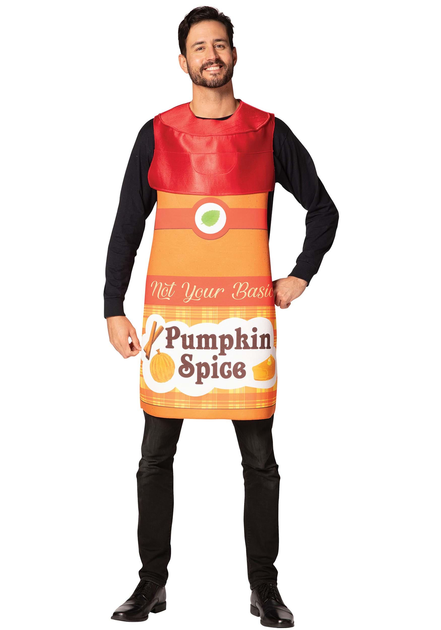 Pumpkin Spice Seasoning Adult Fancy Dress Costume