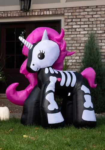 6 Foot Inflatable Skeleton Unicorn