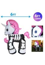 6' Inflatable Skeleton Unicorn Alt 1