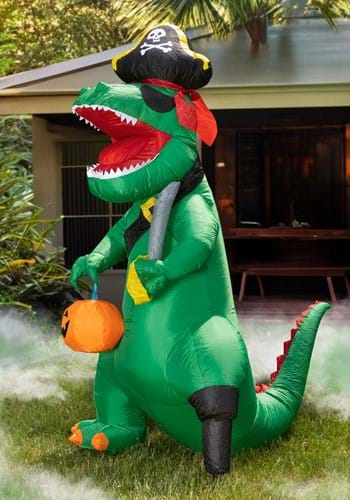 7 Foot Inflatable Pirate Dinosaur Decoration