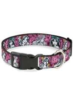 Princess Sketch Floral Plastic Clip Pet Collar