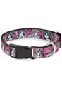 Princess Sketch Floral Plastic Clip Pet Collar