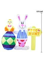 6FT Tall Large Egg Hunt Inflatable Decoration Alt 4