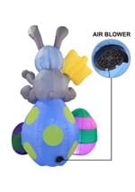 6FT Large Bunny on Eggs Inflatable Decoration Alt 4