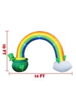 12FT Tall Giant Rainbow & Cauldron Arch Inflatable Alt 2