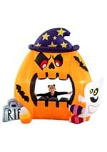 7FT Tall Large Pumpkin Photobooth Inflatable Decor Alt 4