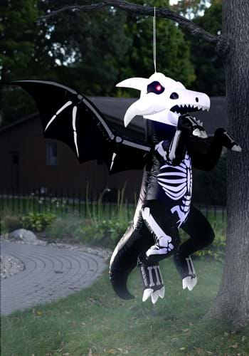 5FT Tall Hanging Skeleton Dragon Inflatable Decora