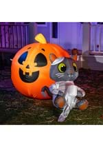 4FT Tall Mummy Cat Pumpkin Inflatable Decoration Main