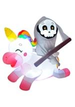 5FT Tall Reaper Riding Unicorn Inflatable Decorati Alt 1