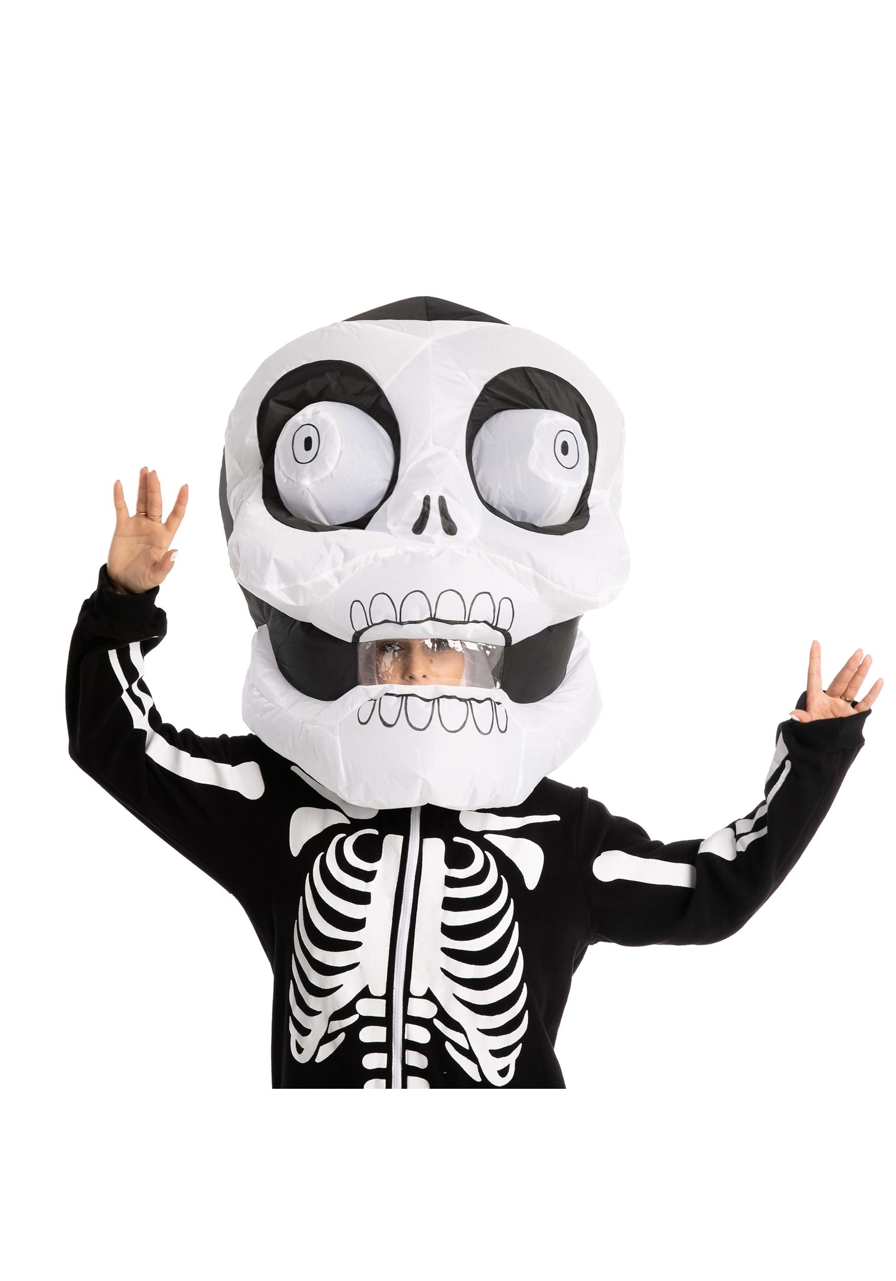 Adult Inflatable Skull Bobblehead Mask