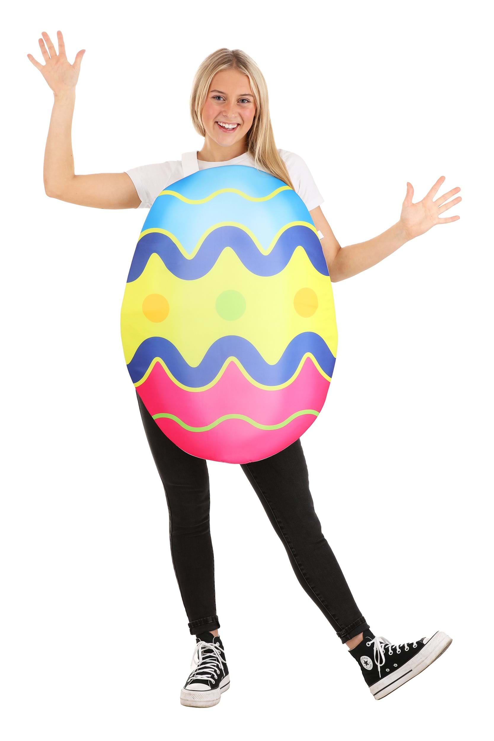 Photos - Fancy Dress Colorful FUN Costumes  Easter Egg  Costume for Adults Blue/P 