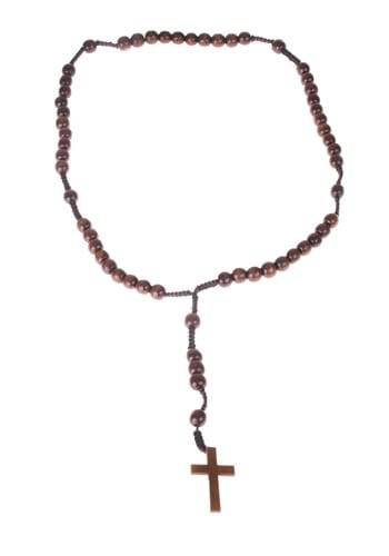 75cm Rosary Wood Necklace