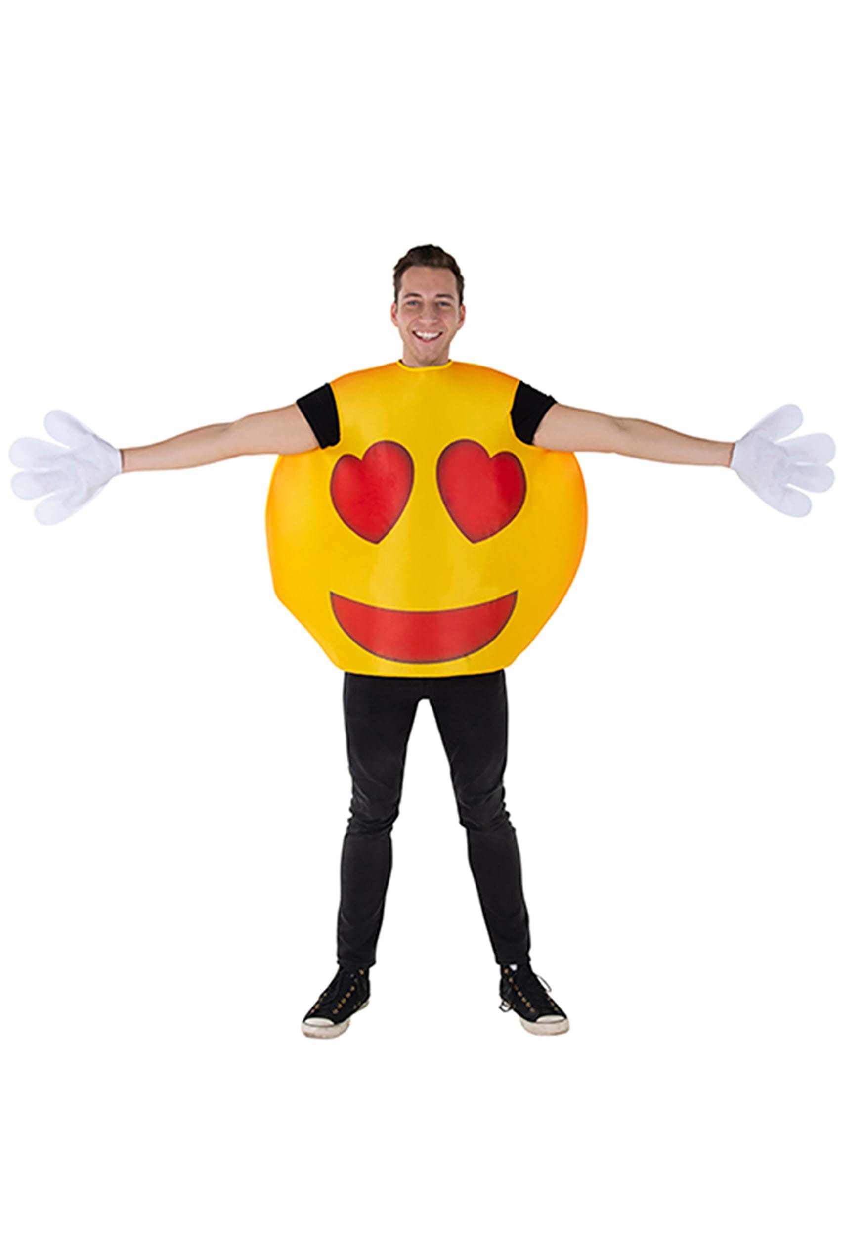 Emoji Heart Smiley Adult Fancy Dress Costume