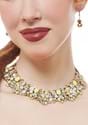 Women's Yellow Cluster Collar Necklace