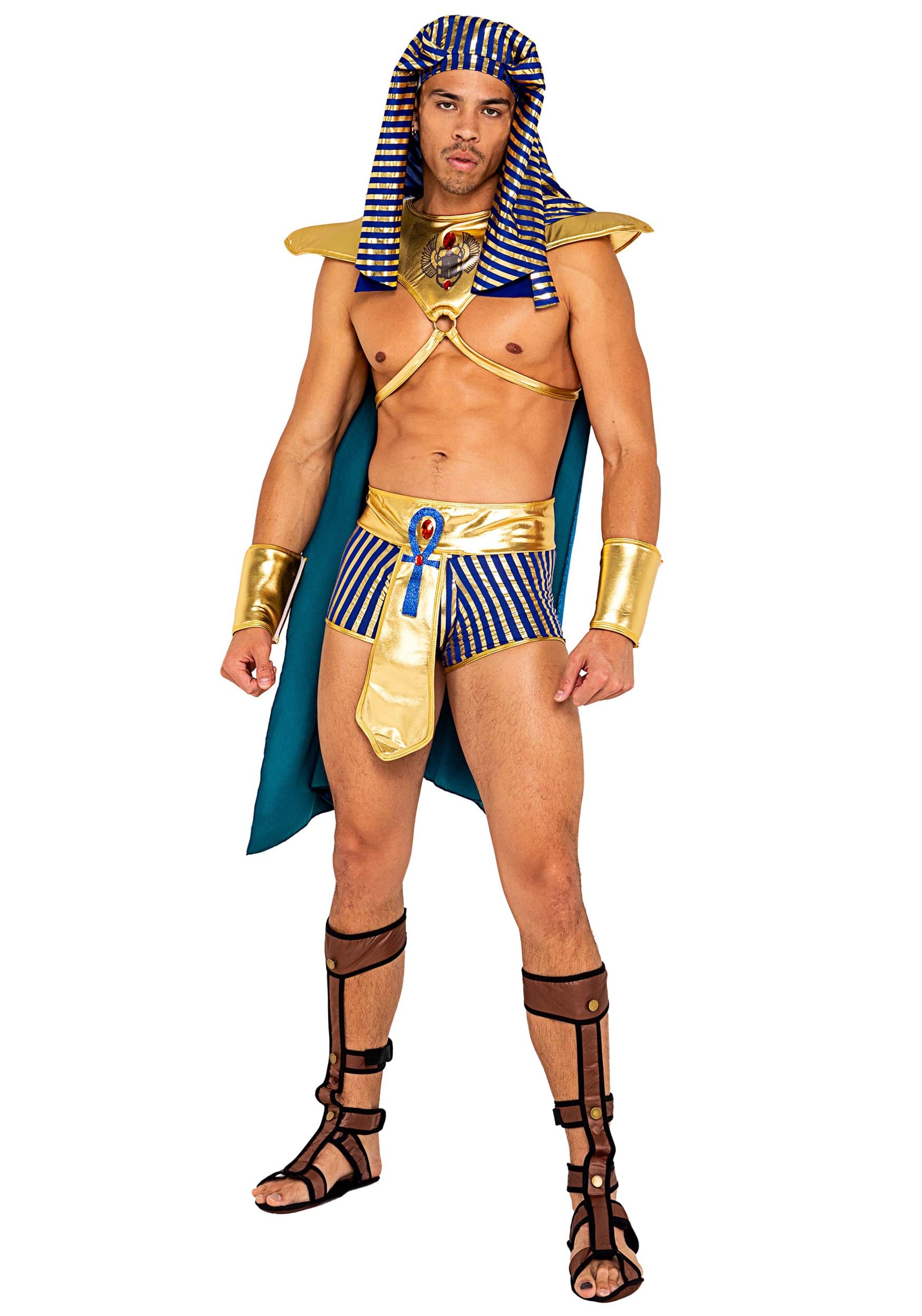 Sexy Men's King Pharaoh Of Egypt Fancy Dress Costume