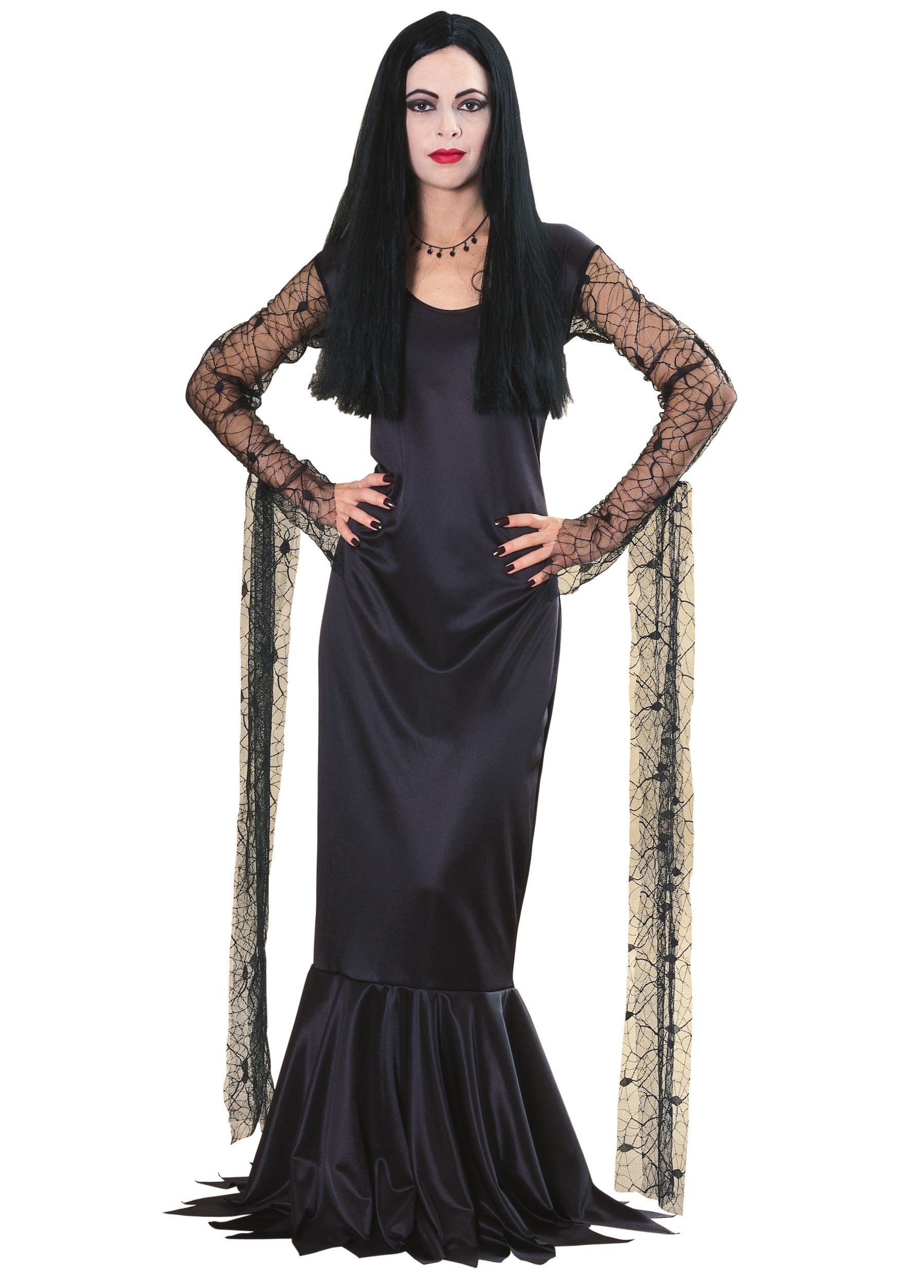 Morticia Addams Fancy Dress Costume
