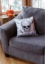 18" Happy Halloween Skull Pillow Cover Alt 1