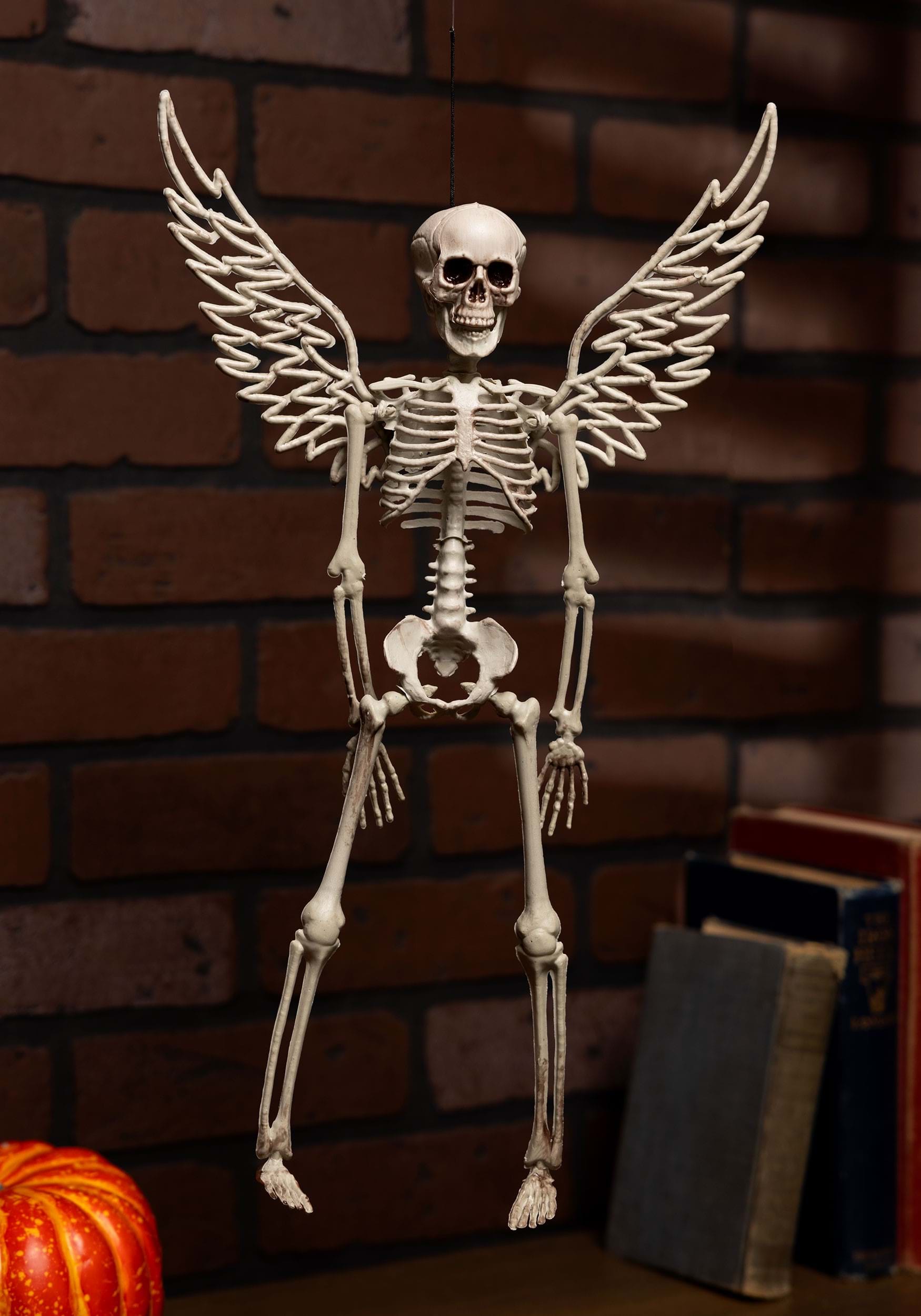 16 Hanging Skeleton With Wings Decoration , Skeletons