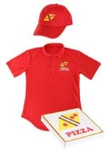 Adult Pizza Delivery Guy Costume with Box  Alt 4