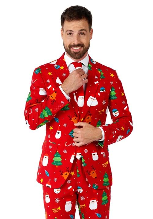 Mens Opposuits Nordic Noel Christmas 3 Piece Suit Deluxe Festive Outfit